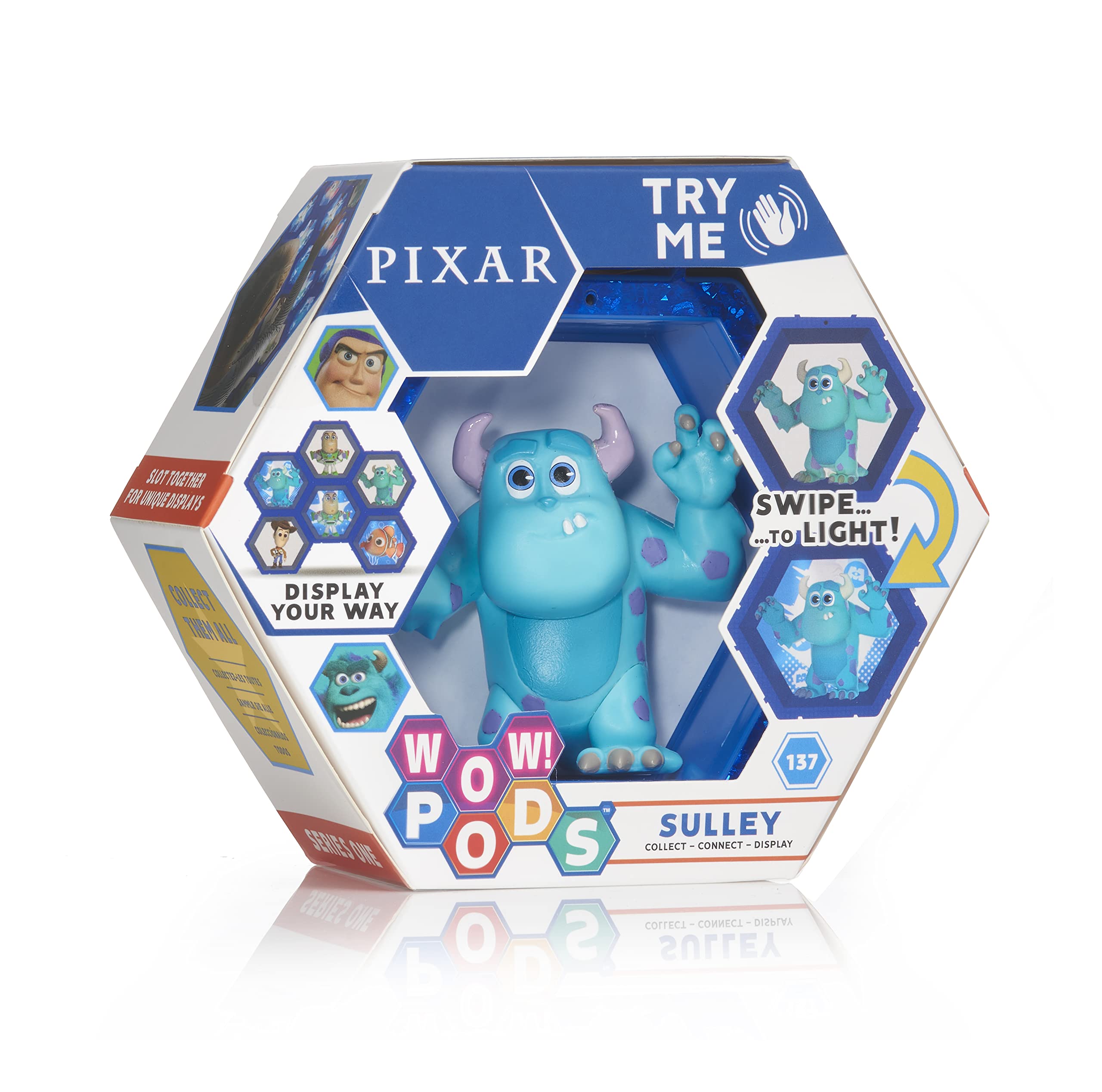 WOW! PODS Sulley - Monsters Inc | Official Disney Pixar Light-Up Bobble-Head Collectable Figure
