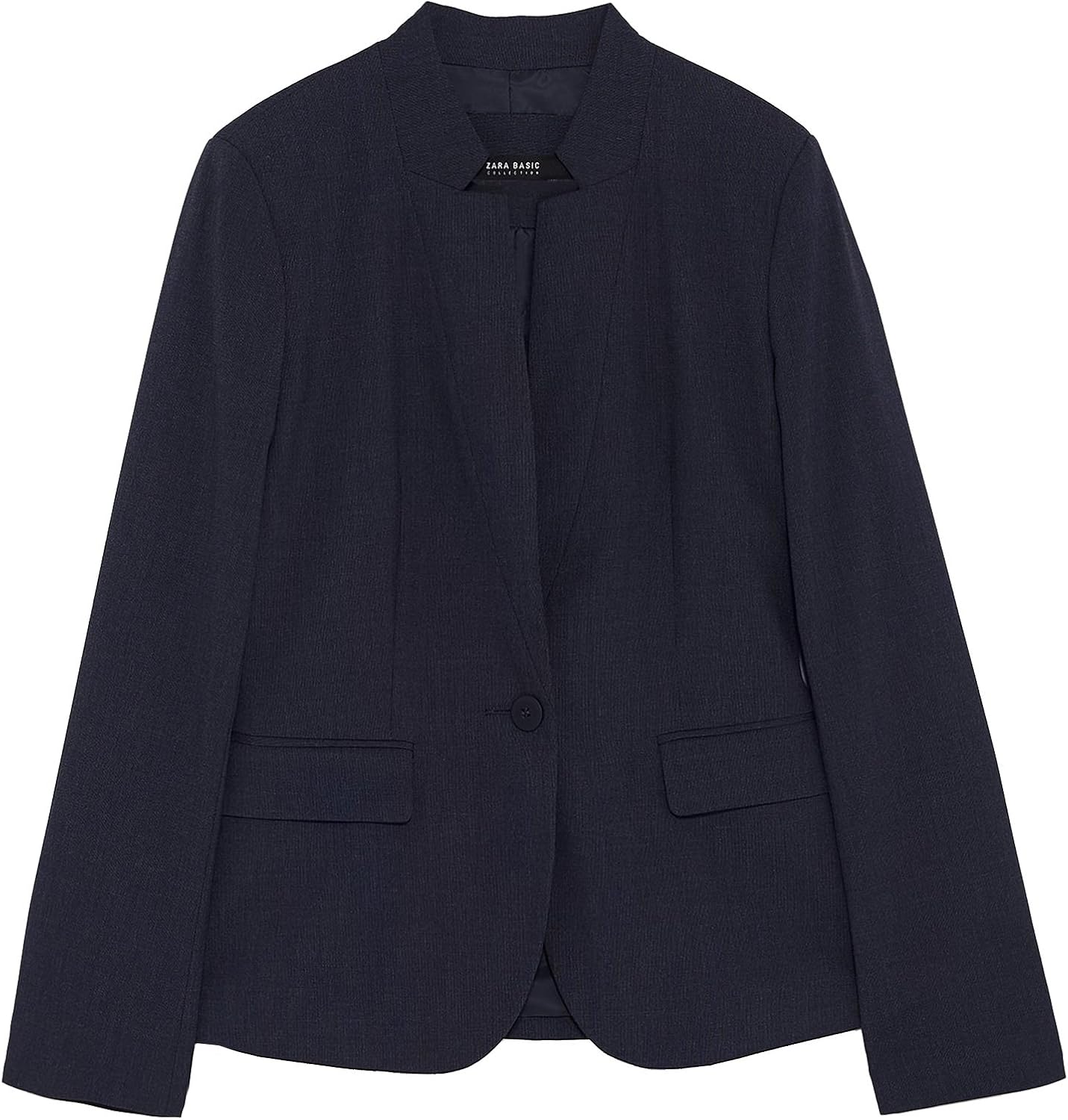 zara inverted lapel blazer