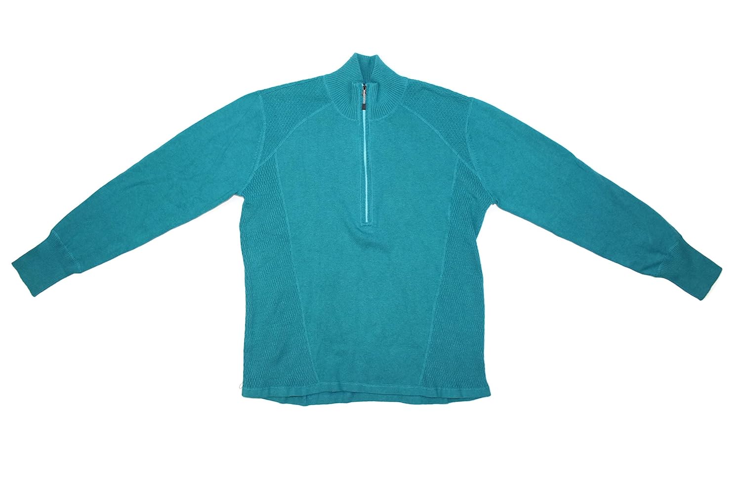 Eddie Bauer Ladies' Half Zip Pullover (Teal, Large) at Amazon Women’s