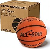 ALLINCOZY Covered Silent Basketball, Fabric Cover Soft Foam Airless Basketball, High Bounce, Noise-Free Training Ball, Gifts Packaging, Safe for Indoor Activities