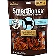 SmartBones Mini Chews With Real Peanut Butter 32 Count, Rawhide-Free Chews For Dogs