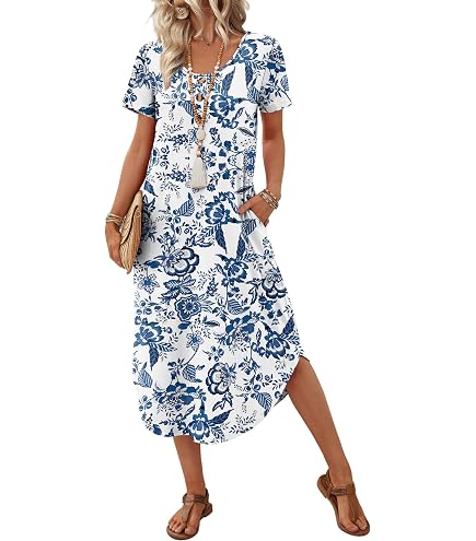 midi ladies casual beach dresses 13 to Get Your Closet Summer Ready resort outings OFEEFAN Summer Dresses for Women