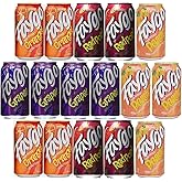 Faygoo Soda Pop 4 flavors Soft Drink 12oz Cans Variety Pack PACK OF 16