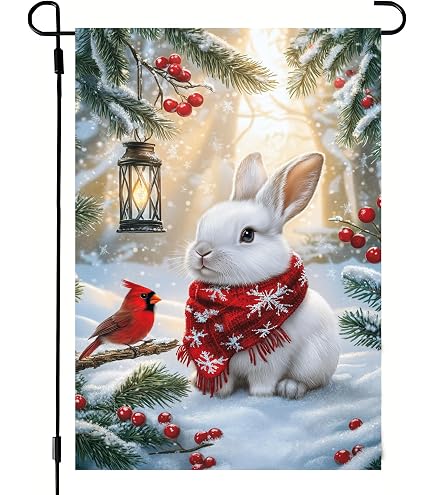 Bandiera Da Giardino Invernale Briarwood Lane "Come All Ye" | Multicolore | 12,5x18 Pollici | Tema Natale - Foto 3