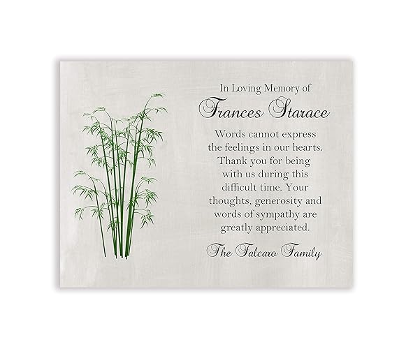 Condolence acknowledgements picture