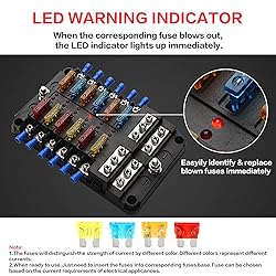 12 Way Fuse Block Waterproof Marine Fuse Holders