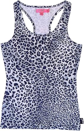 Pineapple Womens Racer Back Animal Leopard Print Gym Vest Top