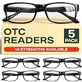 Gaoye 1.0 Professional Reading Glasses for Men for All Day - Computer Readers with Blue Light Protection - Value Pack