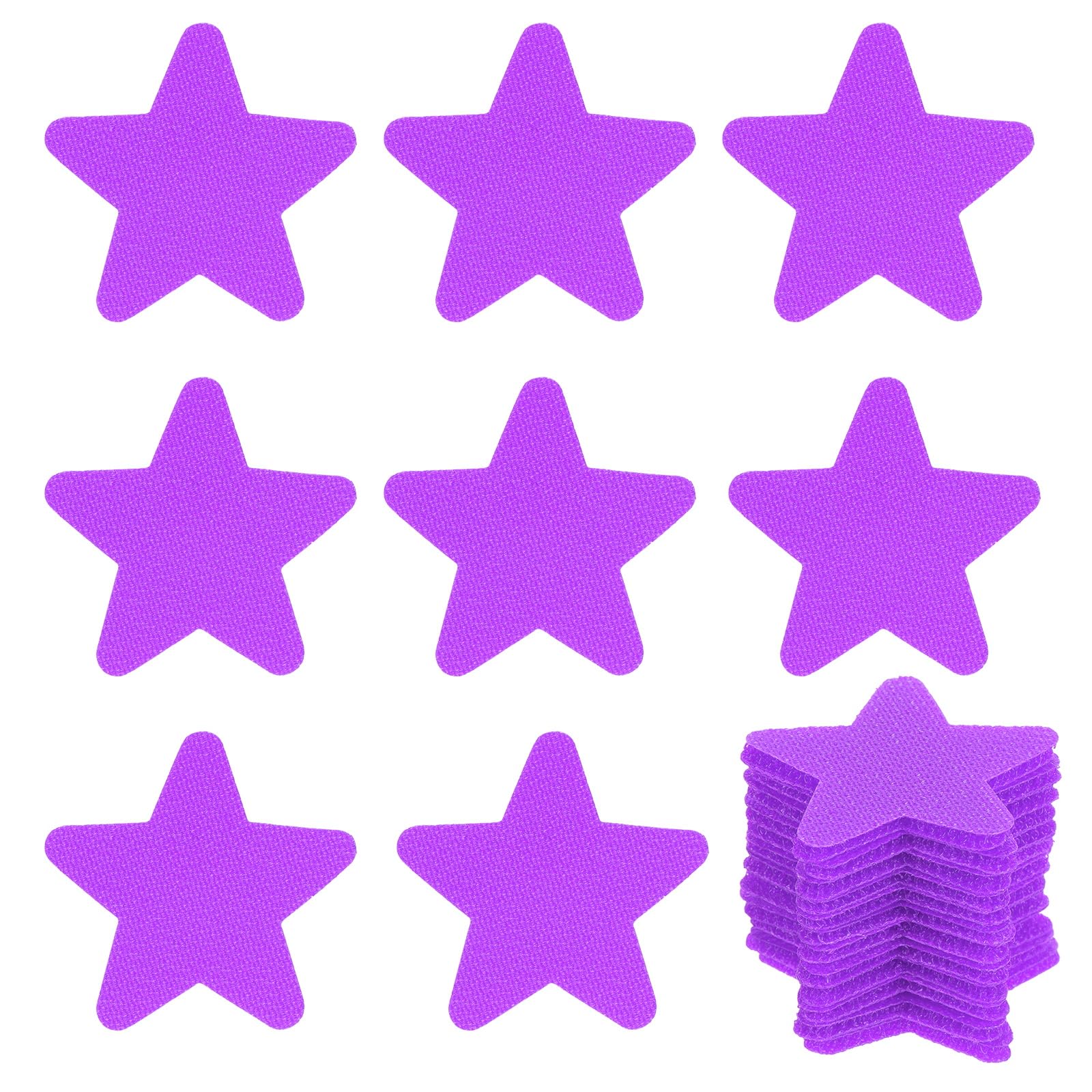 Photo 1 of PATIKIL 1.6" Carpet Spot Markers, 35Pcs Star Floor Dots Markers Carpet Spots for Teacher Classroom Decoration Elementary Preschool Supplies, Dark Purple