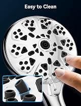 Magichome High Pressure Shower Head 10 Modes with 1.5m Hose Chrome view 5