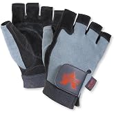 Valeo VI4872SM GLAX Fingerless Padded Palm Glove, Small, Black