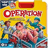 Operation Electronic Board Game with All-in-One Carrying Case | 2 Ways to Play | Ages 6+ | 1+ Players | 10 Mins. | Fun Kids Games