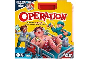 HASBRO GAMING Operation Electronic Board Game with All-in-One Carrying Case | 2 Ways to Play | Ages 6+ | 1+ Players | 10 Mins. | Fun Kids Games | Christmas Gifts