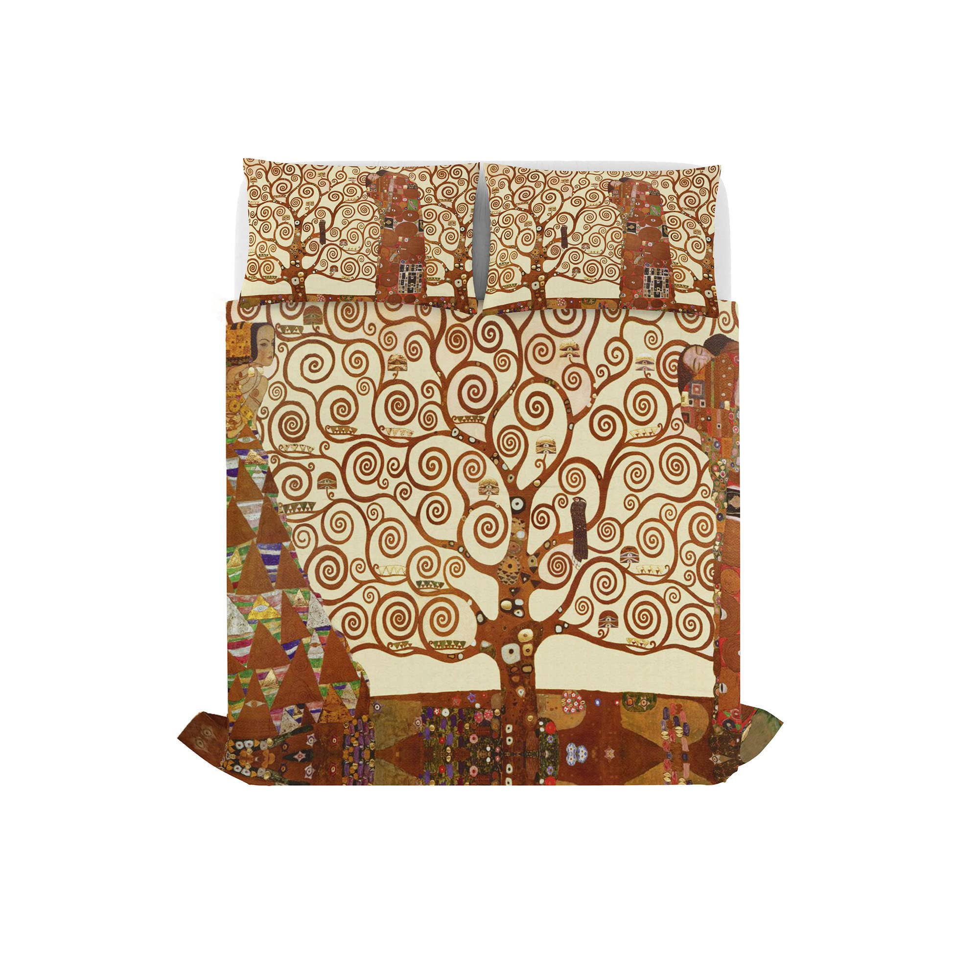 Sogni d'autore Bed linen set (flat sheet 255x300cm + 2 pillowcases 52x82cm with internal flap), SD48