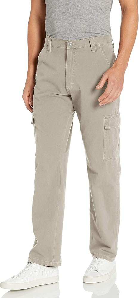 wrangler authentics men's big & tall classic twill relaxed fit cargo pant