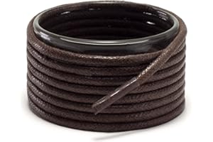 Shoemate Wax Round Shoelaces for Boots and Dress Oxford Shoes, Shoe Strings