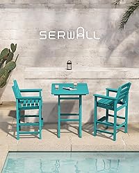 SERWALL Balcony Adirondack Chairs and Table 3