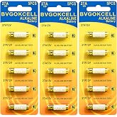 Bvgokcell 15-Pack A27 27A 12V Alkaline Battery | 12 Volt LR27A MN27 Battery, Long Lasting for Ceiling Fan Remote, Garage Door Opener, Doorbell, Key Fob