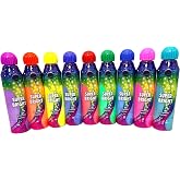 Dab-O-Ink Super Bright - 3 oz. Fluorescent Bingo Daubers, Multi-Color Rainbow Set, 9 Pack