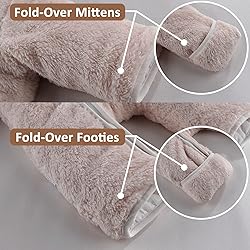 AiWMGL Newborn Baby Bear Outfit With Fold-Over