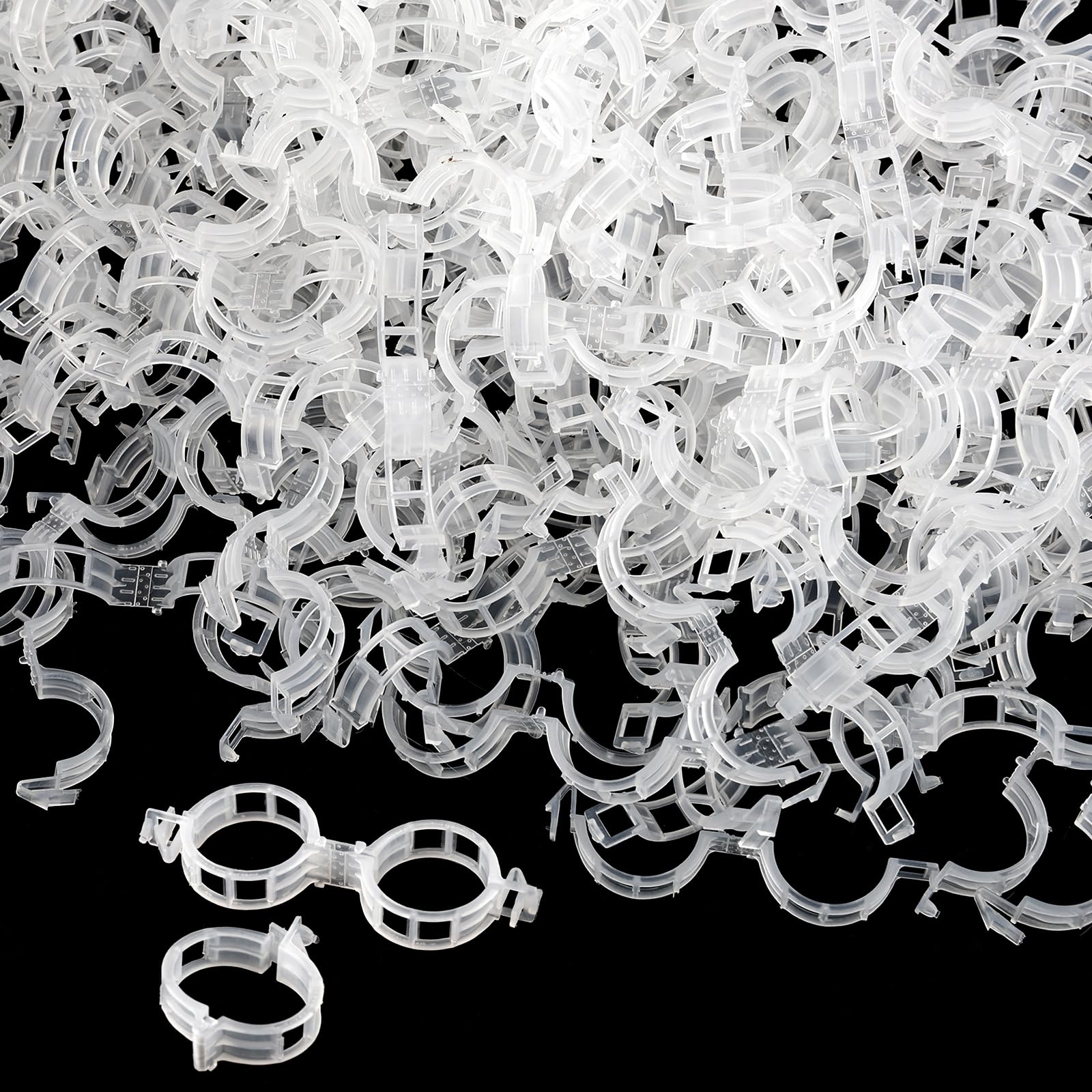 Photo 1 of ***ACTUAL COUNT IS UNKNOWN***300 Pcs Plant Clips for Climbing Plants, Tomato Clips for Support, Plastic Garden Clips for Plants Grape Vine Vegetables Make Plant Grow Upright