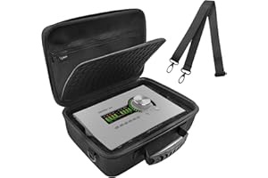 Musiin Audio Interface Case Compatible with Universal Audio Apollo x4 Gen 2 Essentials with Strap UA Apollo x4 Heritage Edition daily protection
