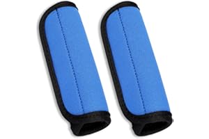 Simarro Luggage Handle Wraps - 2 Pcs Suitcase Handle Protection Identification Covers (Blue)