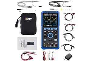 ABESTOP HDS272S Oscilloscope, Handheld Oscilloscope Multiumeter 70MHz Bandwidth 3 in 1 Portable Waveform Generator with 3.5" LCD for Automobile Maintenance, Electronic Measurement