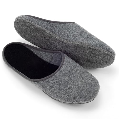Filzpantoffeln Filzsohle Filzlatschen Hausschuhe aus Filz Unisex Herren Damen Erwachsene in den Größen 36-51
