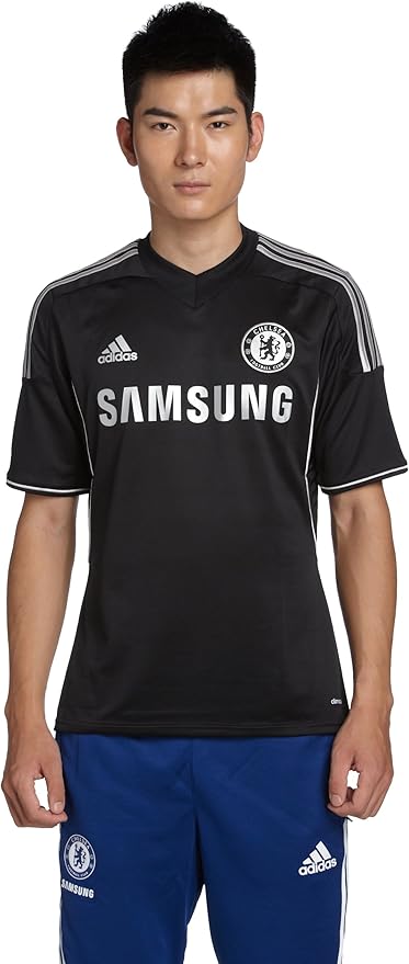 Amazon アディダス 13 14 チェルシー サードレプリカユニフォーム ブラック シルバー 2xo サッカー フットサル レプリカユニフォーム 通販
