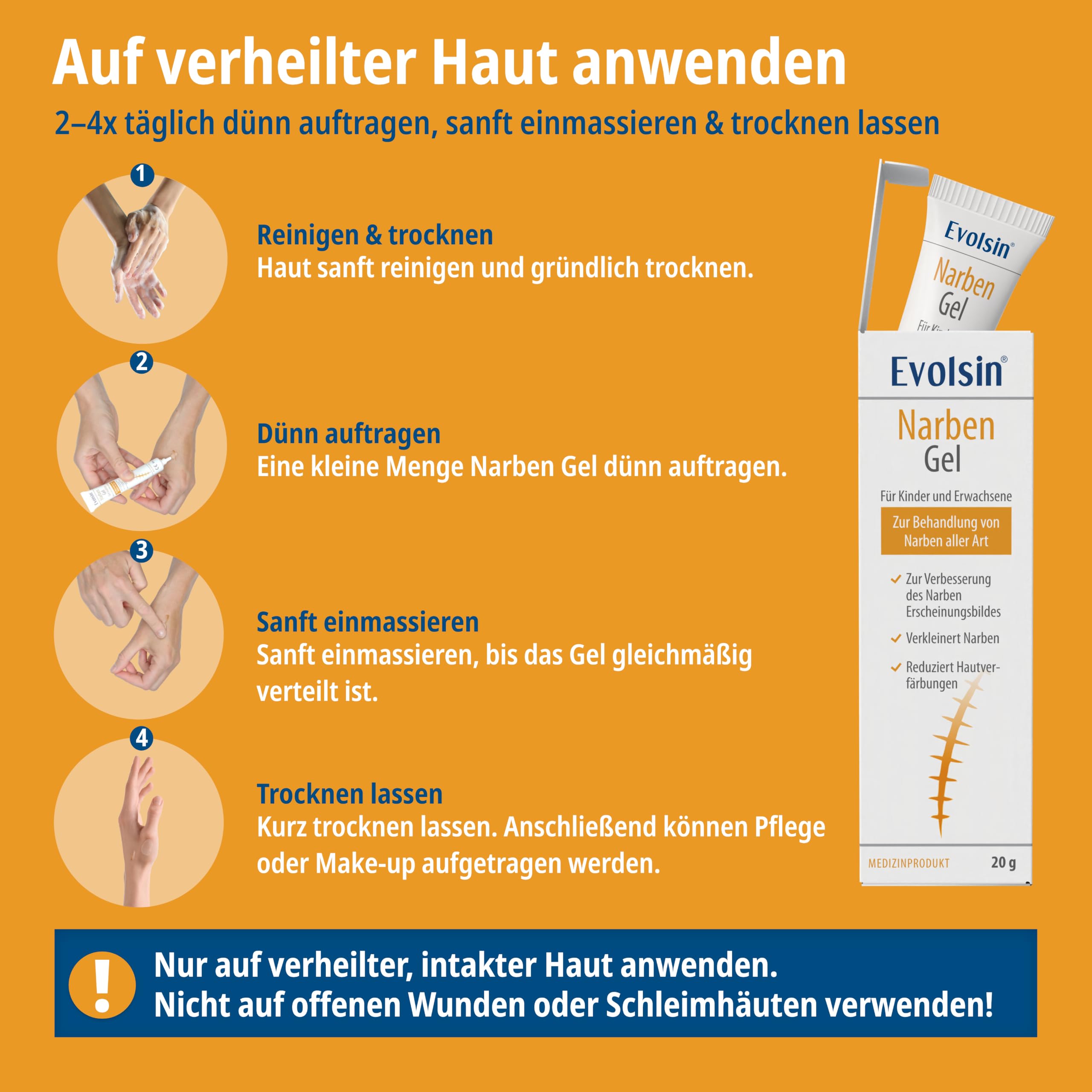 Evolsin® Narbengel für Kinder & Erwachsene, 20 g 5
