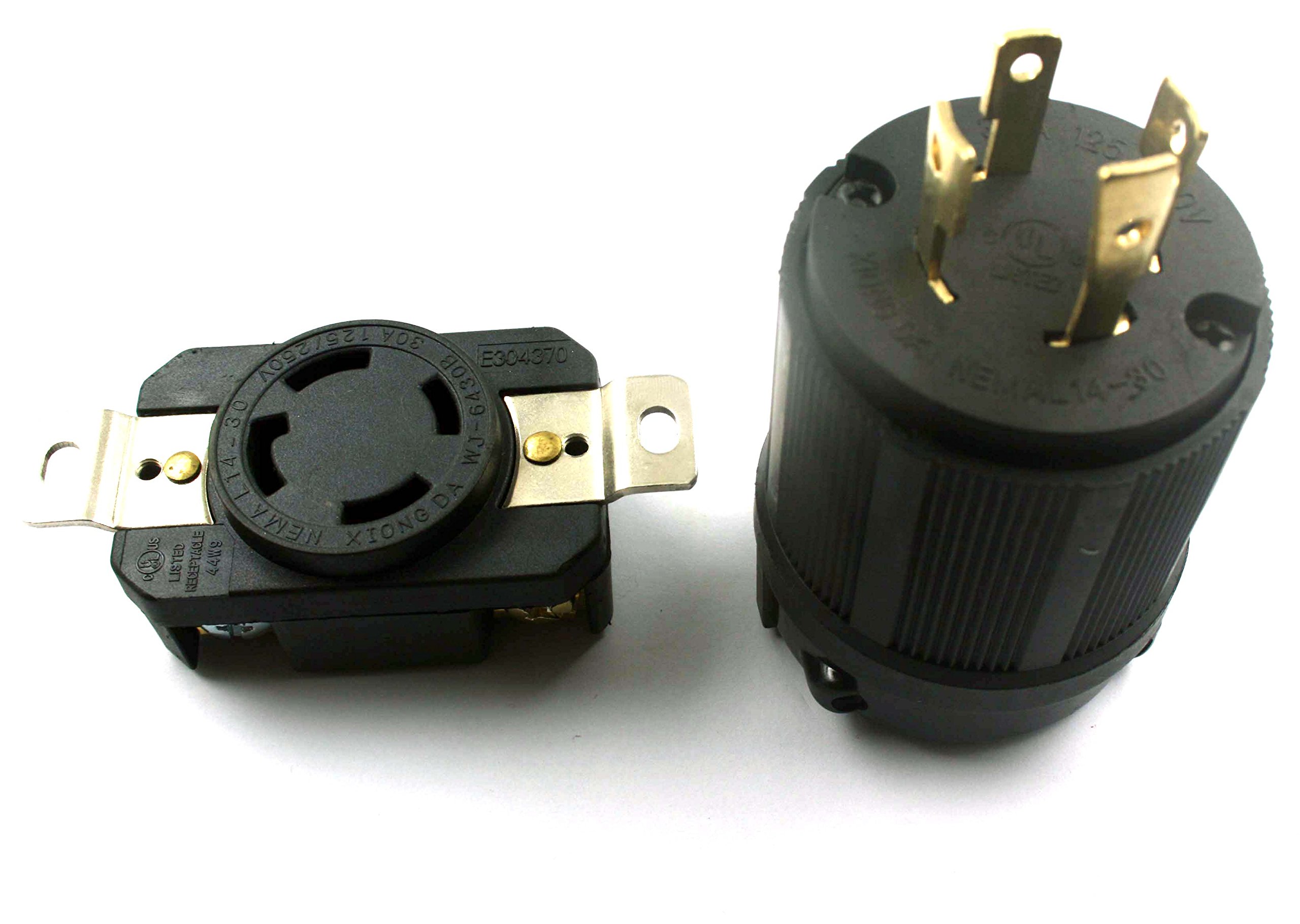 XtremeAmazing GENERATOR RV AC PLUG & SOCKET L1430 30 AMP 120V 220V