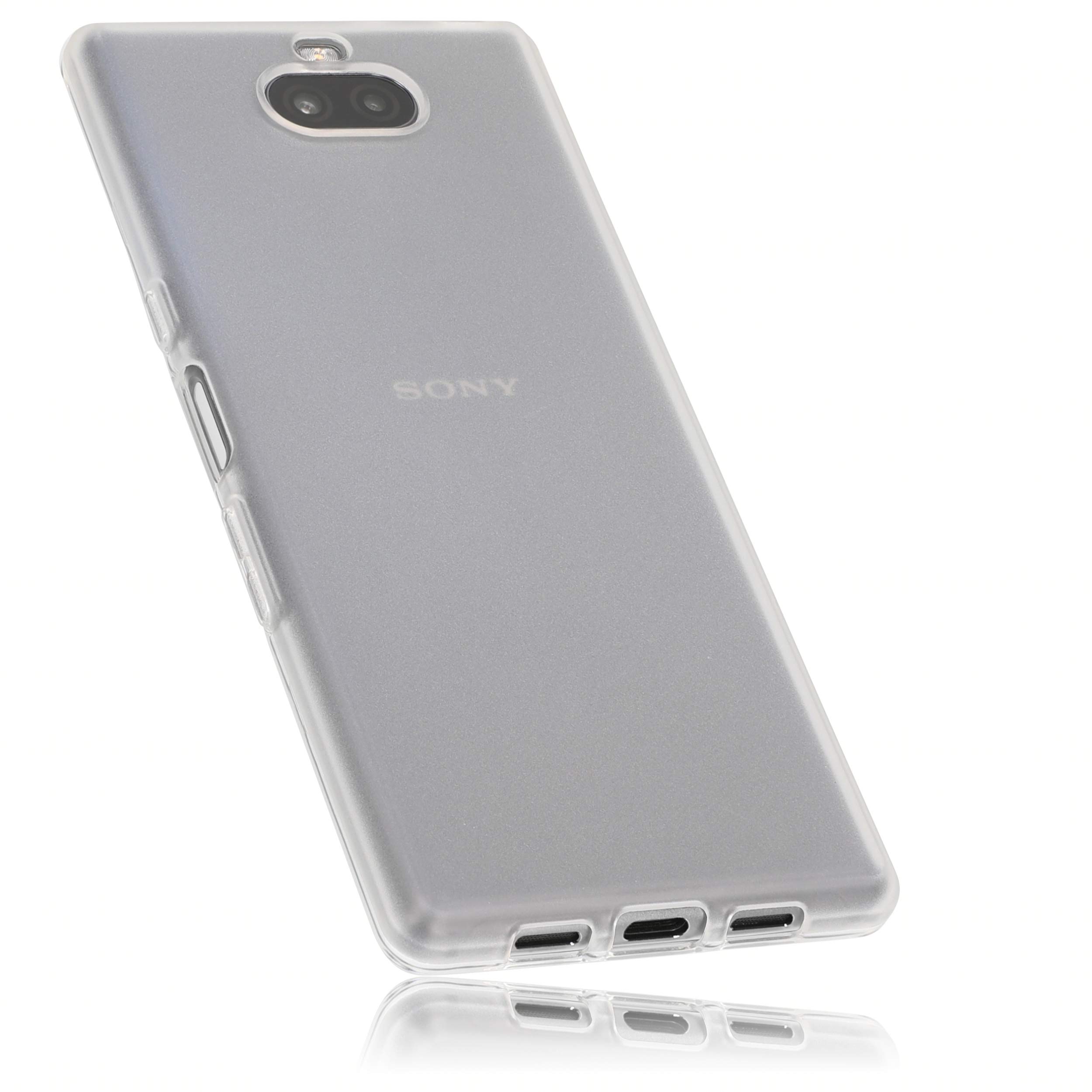 mumbi Mobile Phone Case Compatible with Sony Xperia 10 Transparent White — image 1