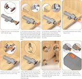 Jiayi Push to Close Cabinet Latch 10 Pack Non Magnetic RV Door Closure view 8