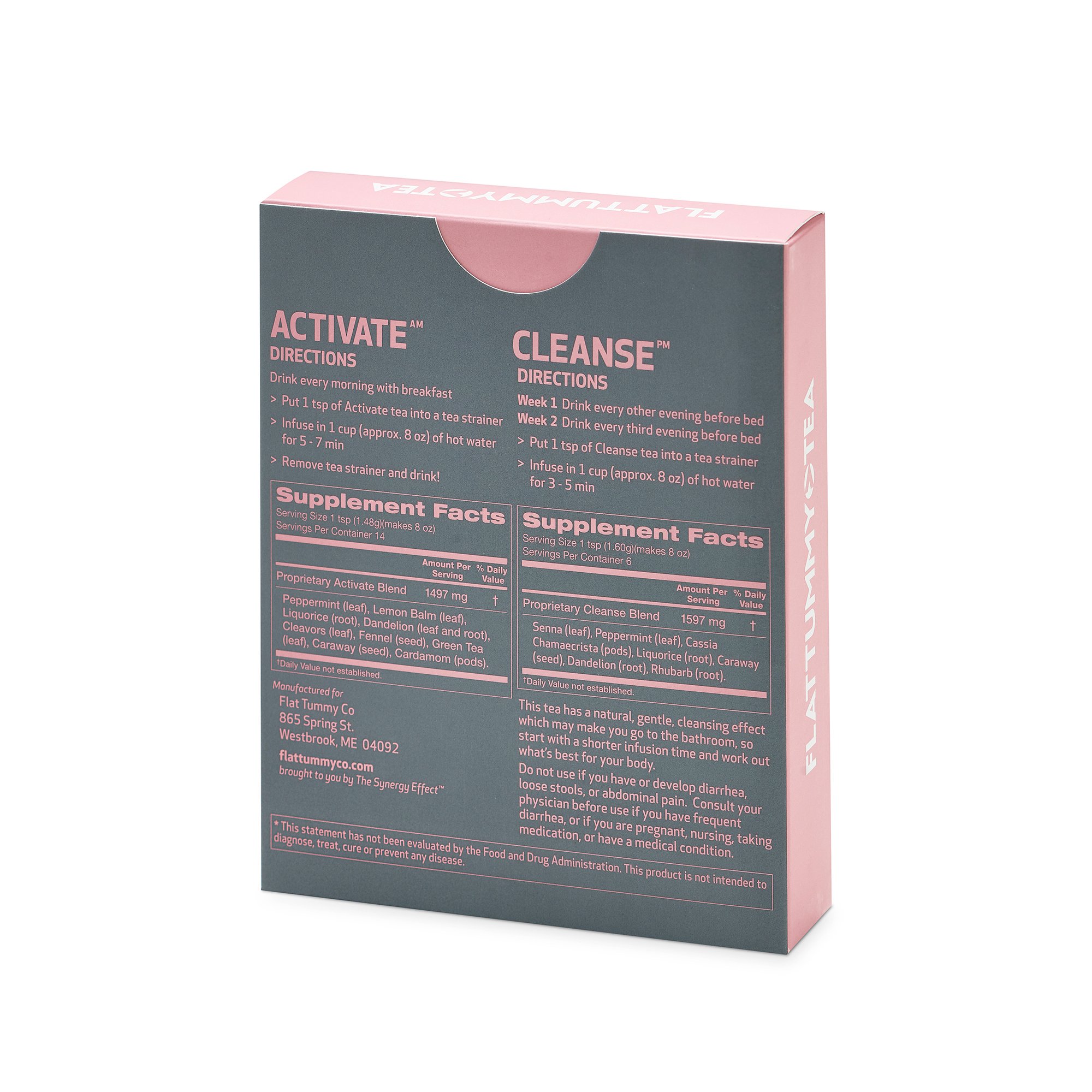 Flat Tummy Tea AllNatural Detox Tea to Help with Bloating, Maintain