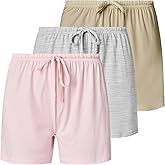 Women's 3 Pack Boxer Pajama Shorts Womens Sleep Lounge Short’s, Casual Yummy PJ Short for Women (Avail in Plus Size)
