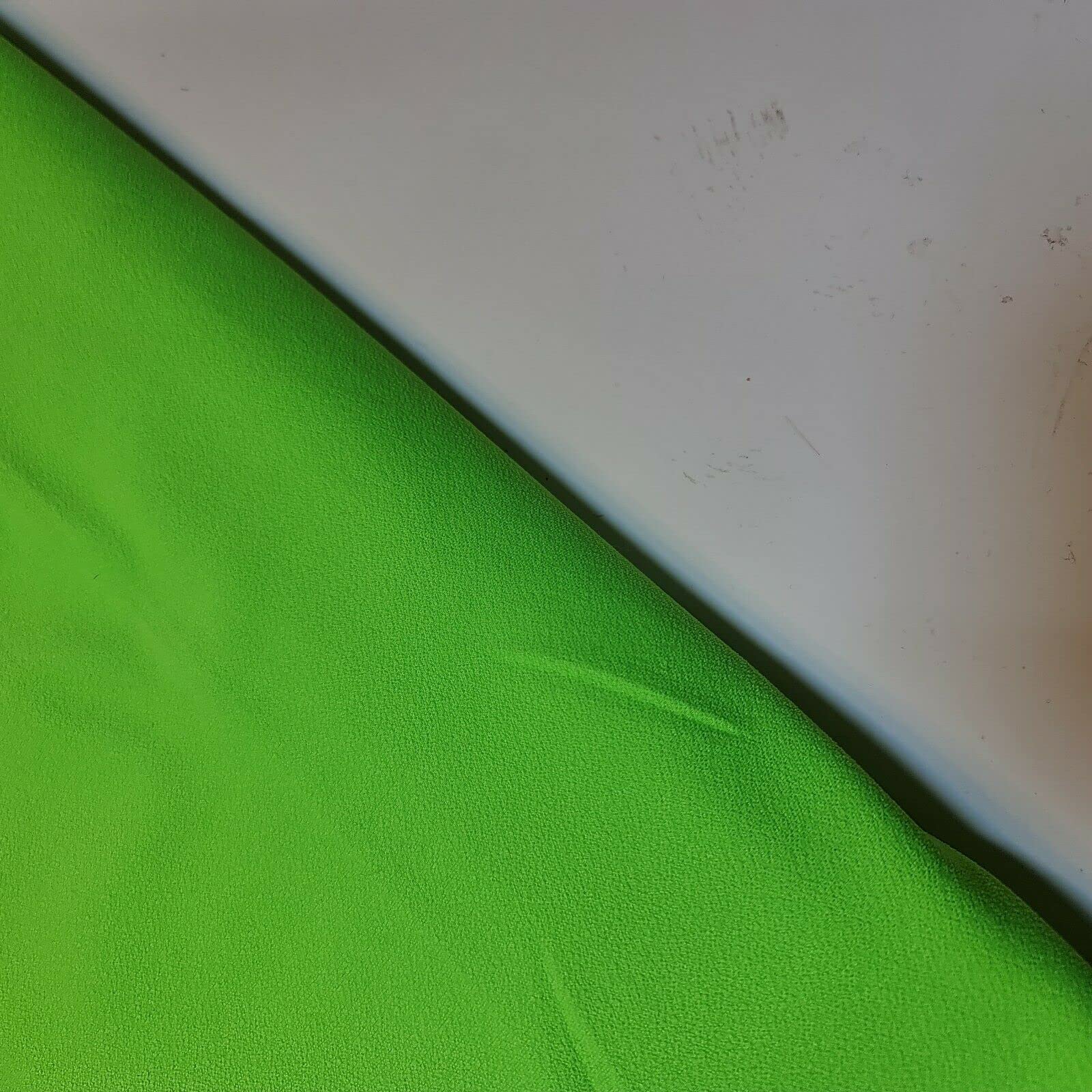 Plain Scuba/Crepe Jersey Stretch Spandex Dress Fabric Material 58" Wide (Neon Lime)