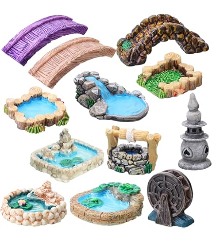 Lot De 4 Maisons Miniatures Pour Jardin Féerique – Micro Paysage, Décoration Intérieure/extérieure – Style Aléatoire - 2