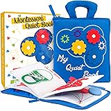 deMoca Quiet Book Montessori Toys for 1 2 3 Year Old - Busy Book Toddlers Travel Toy with Preschool Learning Activities, Educ