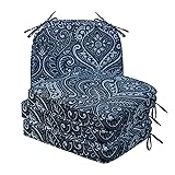 Round Corner Seat Cushions, 17" x 16" x 2", Set of