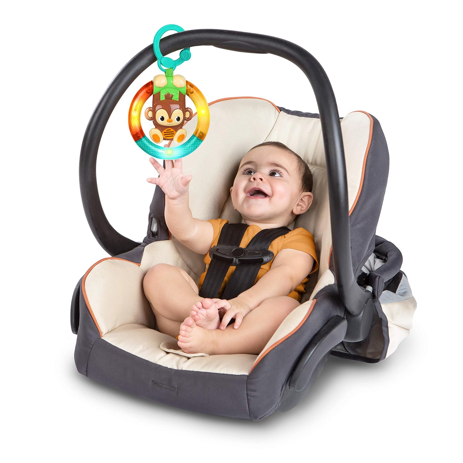 Bright Starts Shake & Glow Monkey Car Seat and Stroller : Baby