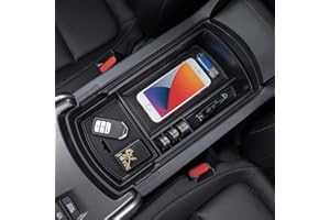 PIMCAR Center Console Organizer Compatible with Honda Accord 2018 2019 2020 2021 2022 ABS Plastic Material Armrest Box Insert Tray Pallet Accessories (NOT Fit for Manual Transmission Models) —Black