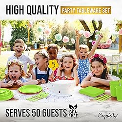 350 PCS Disposable Tableware Combo Pack