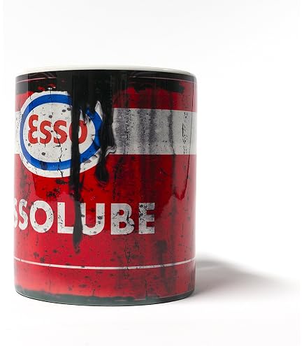 Amazon.com | Shell Motor Oil Can Lube 11 oz. Coffee Mug Antique Collector:  Coffee Cups & Mugs