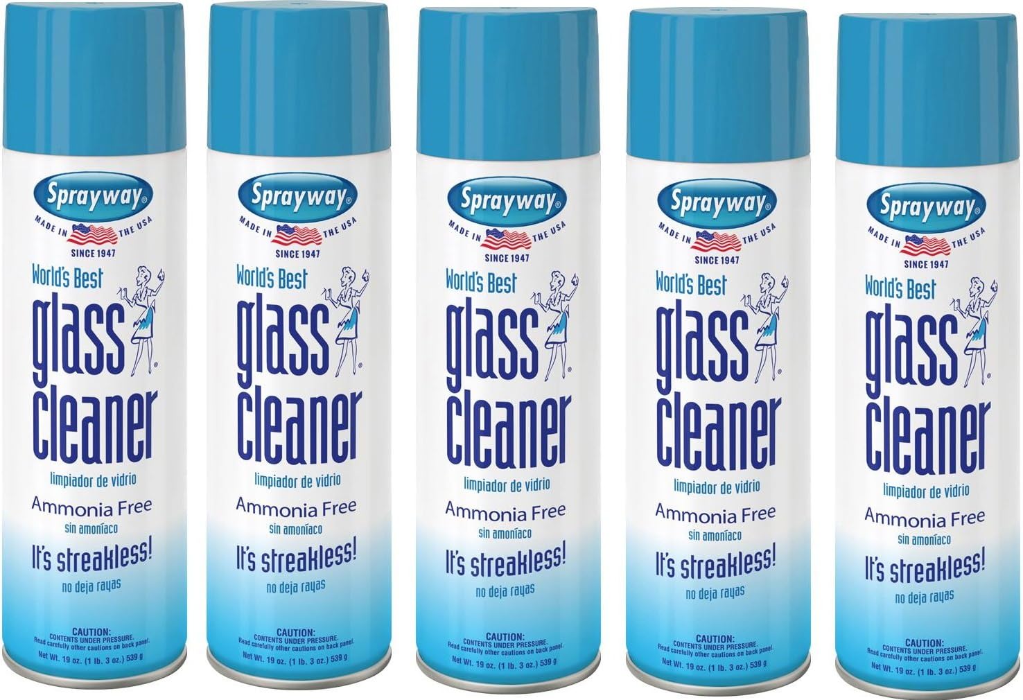 Sprayway, Sprayway Glass Cleaner, 19 oz Cans, Pack of 5