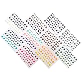 (Pack of 10) 60Pcs Glitter Enamel Dots,Adult Craft Supplies Stickers | Scrapbooking Stickers,Glitter Effect,Supplies for Professional Crafters
