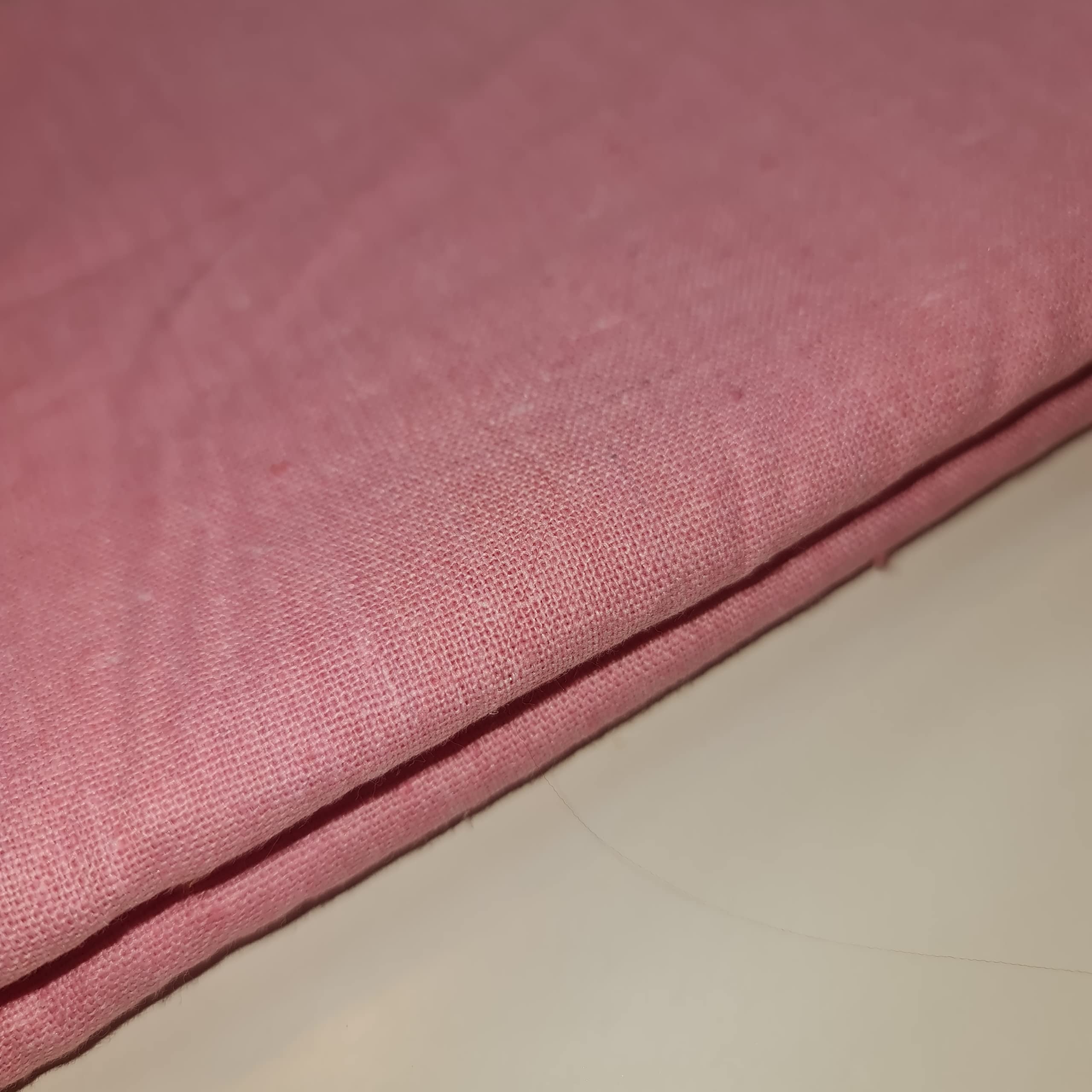 Cotton Calico Canvas Natural *New* 25 Color Craft Patchwork Fabric Material 58" (Blush Pink, 1 Meter)