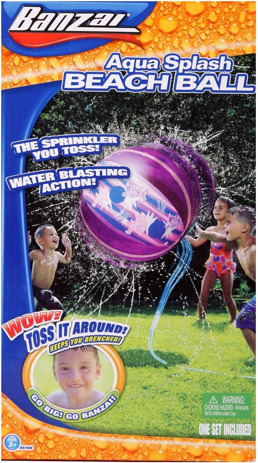 Siva Toys Siva Toys226119 Watersprayer Beachball, 46 cm, Multicoloured