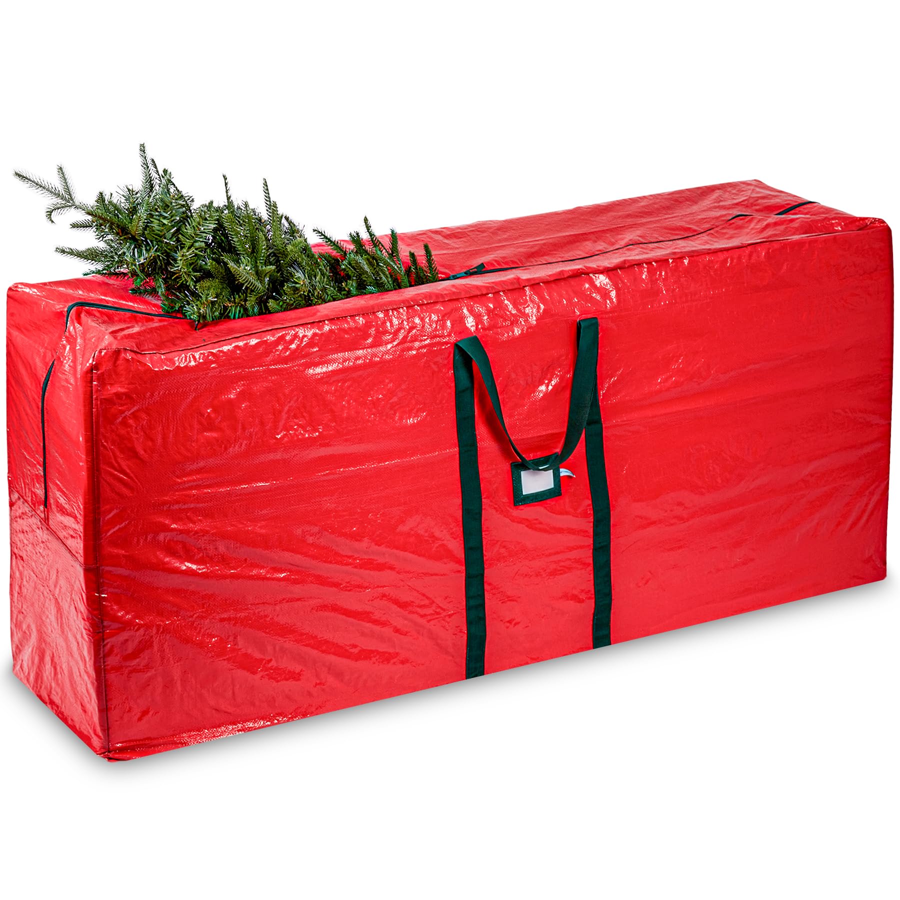 Photo 1 of (Not Made In China) Christmas Tree Storage Bag 9ft Tree, Fits Up to 9 foot Artificial Tree, Durable Handles with Tear Proof and Waterproof Proof Heavy Duty Tarp