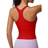 MathCat Workout Tank Tops for Women Racerback Basic Running Tanks Seamless Muscle Athletic Yoga Tops with Built in Bra